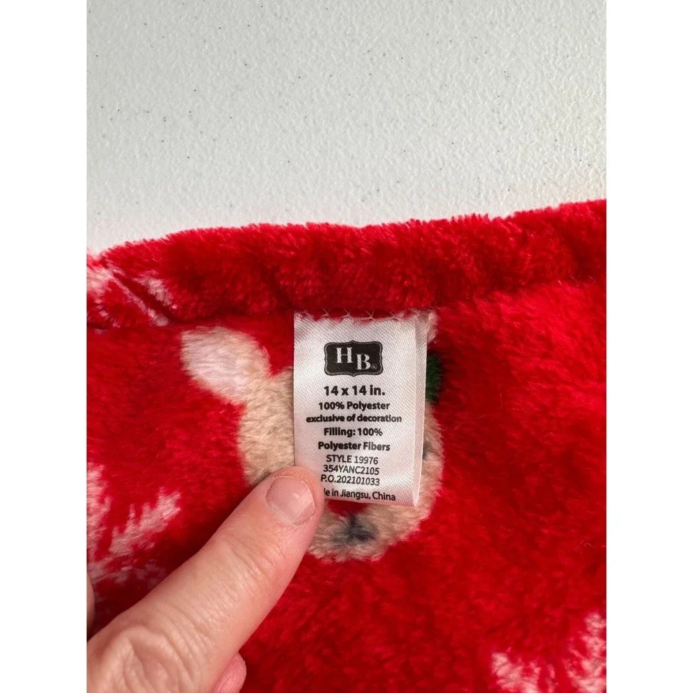 HB Rudolph Red Plush Baby Lovey Security Blanket Reindeer 14
